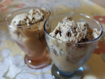 Gelato senza gelatiera stracciatella e caffè