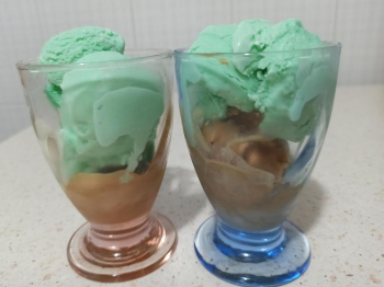 Gelato senza gelatiera latte/menta e caffè