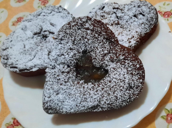 Crostatine di “frolla al cacao” e pere