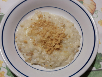 Risotto pere pecorino e amaretti