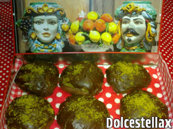 rame di napoli con crema di pistacchio