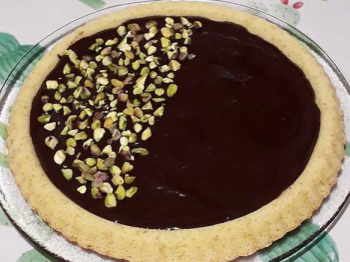 Crostata al cioccolato e pistacchi