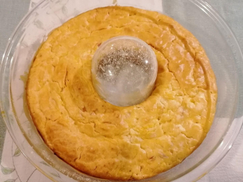 Ciambella soffice salata zucca e speck