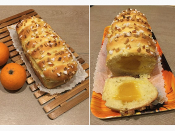 Pan Brioche con Crema all'Arancia