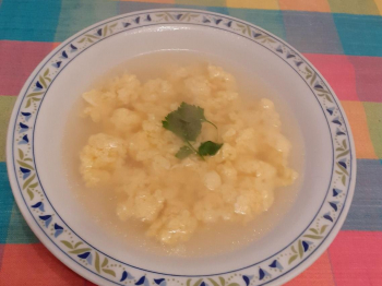 stracciatella in brodo