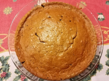 Torta di zucca, nocciole e cioccolato