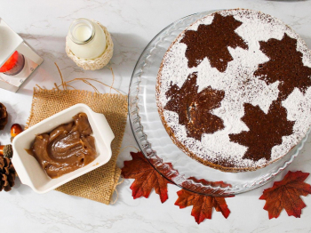 Torta versata alle castagne con crema di marroni🌰