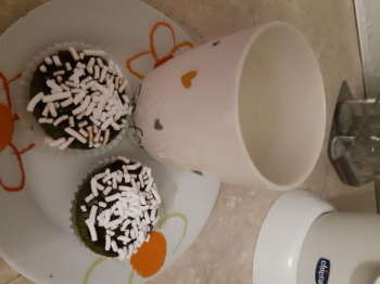 Muffin  con cuore al caramello