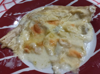 Focaccia di Recco con gorgonzola