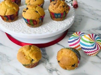 Muffin con gocce di cioccolato