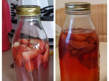 Liquore alla fragola e vaniglia