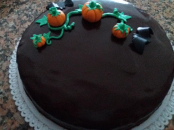 Torta sacher per Halloween