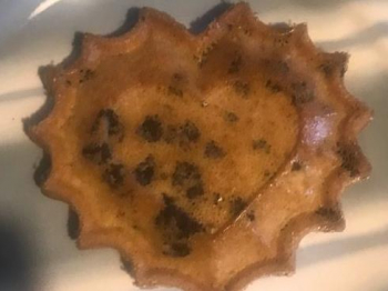 CUORE SOFFICE CON GOCCE DI CIOCCOLATO