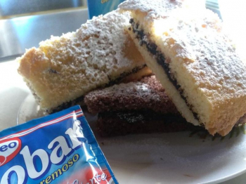 Trancetti ciobar e crema al cioccolato