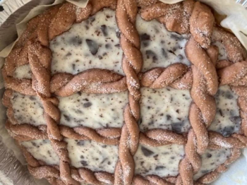 Crostata alla stracciatella