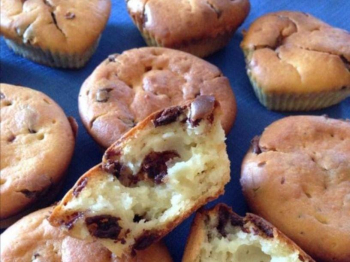 Muffin ricotta e gocce di cioccolato