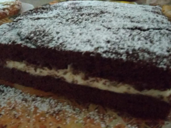Torta al cacao rhum e crema al burro