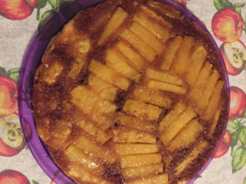 Torta ananas e noci