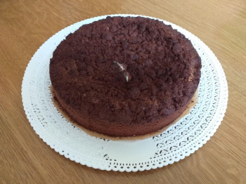 Sbriciolata paradiso al cacao con mascarpone e nutella
