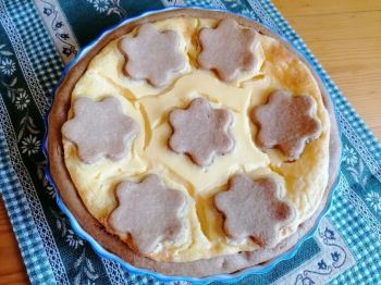 Crostata con farina di castagne