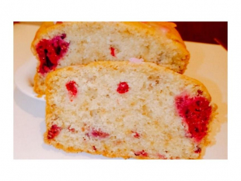 Plumcake con lamponi