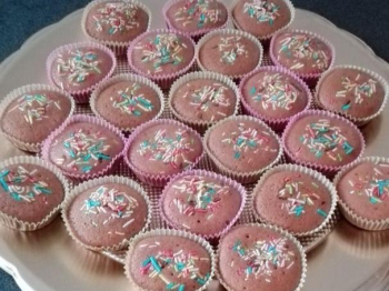 Muffin all'acqua al cioccolato