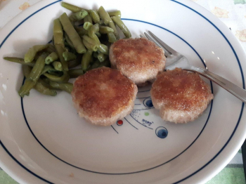 Polpette e fagiolini al burro