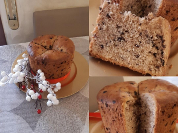 Panettone con gocce di cioccolato