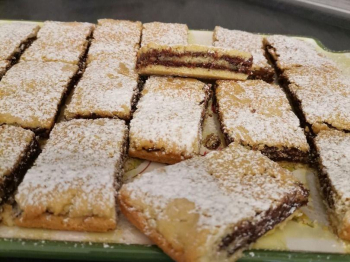 Torta millefoglie di frolla con nutella