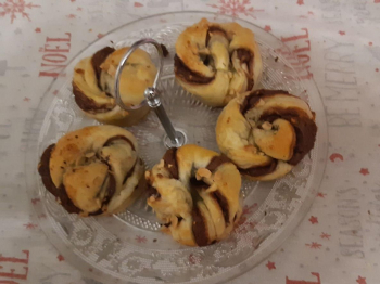 Muffin sfogliati alla nutella