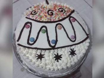 Torta Margherita con panna 🍚 e Smarties 🍡