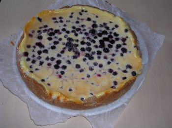 crostata di ricotta e more