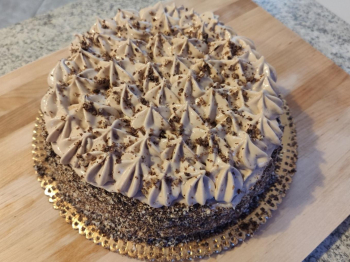 torta con crema pasticcera al caffè