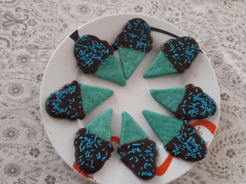 Biscotti ricoperti di cioccolato