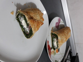 Rotolo spinaci, speck e formaggio