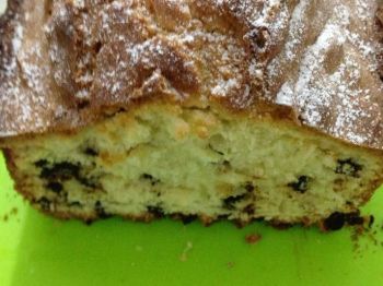 Plum cake con gocce di cioccolato