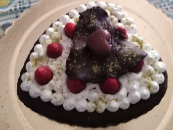 Torta di S. Valentino al cacao Paneangeli