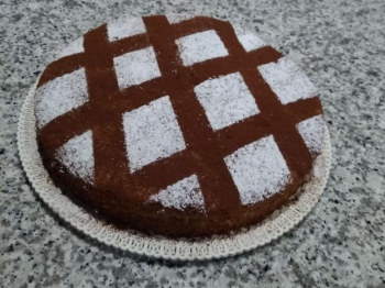Ciambellone con yogurt al cocco farcito con nutella
