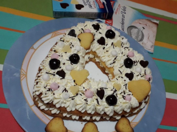 Cream tart a cuore💗
