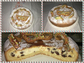 Crostata di ricotta aromatizzata all'arancia
