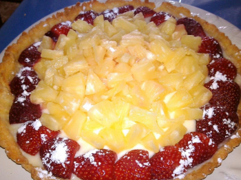 crostata mimosa all'ananas