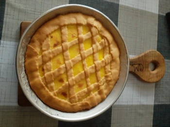 Crostata con crema al limone