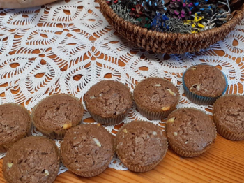 Muffins  al cocco e cioccolato bianco