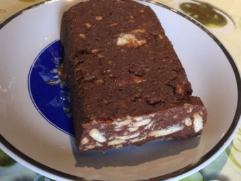 Salame di cioccolato e castagne