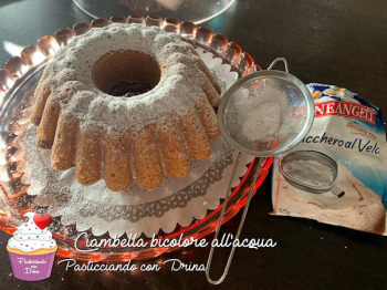 Ciambella bicolore all'acqua