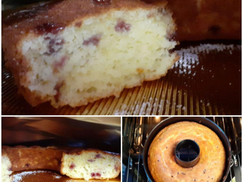 Ciambella con gocce di frutta