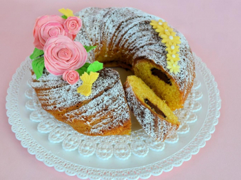 Ciambella ''intreccio fiorito''