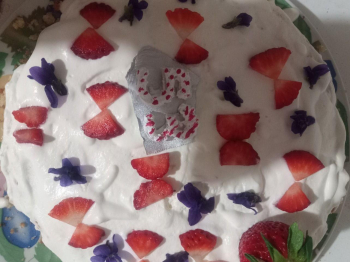 Dolci farfalle di fragole