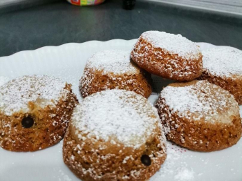 Tortine caffè cannella e gocce di cioccolato