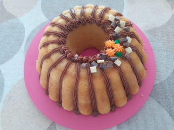 Babà con crema al cioccolato